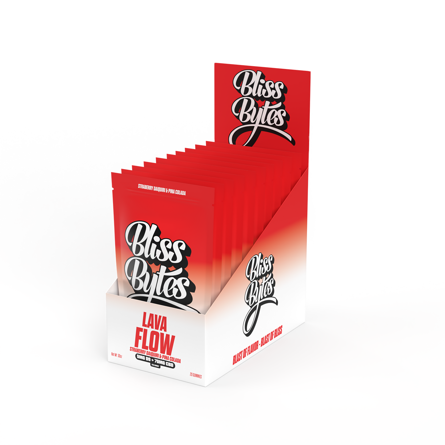 Lava Flow Tropical Fusion CBD Gummies - 5mg THC + 55mg CBD - 20 Ct