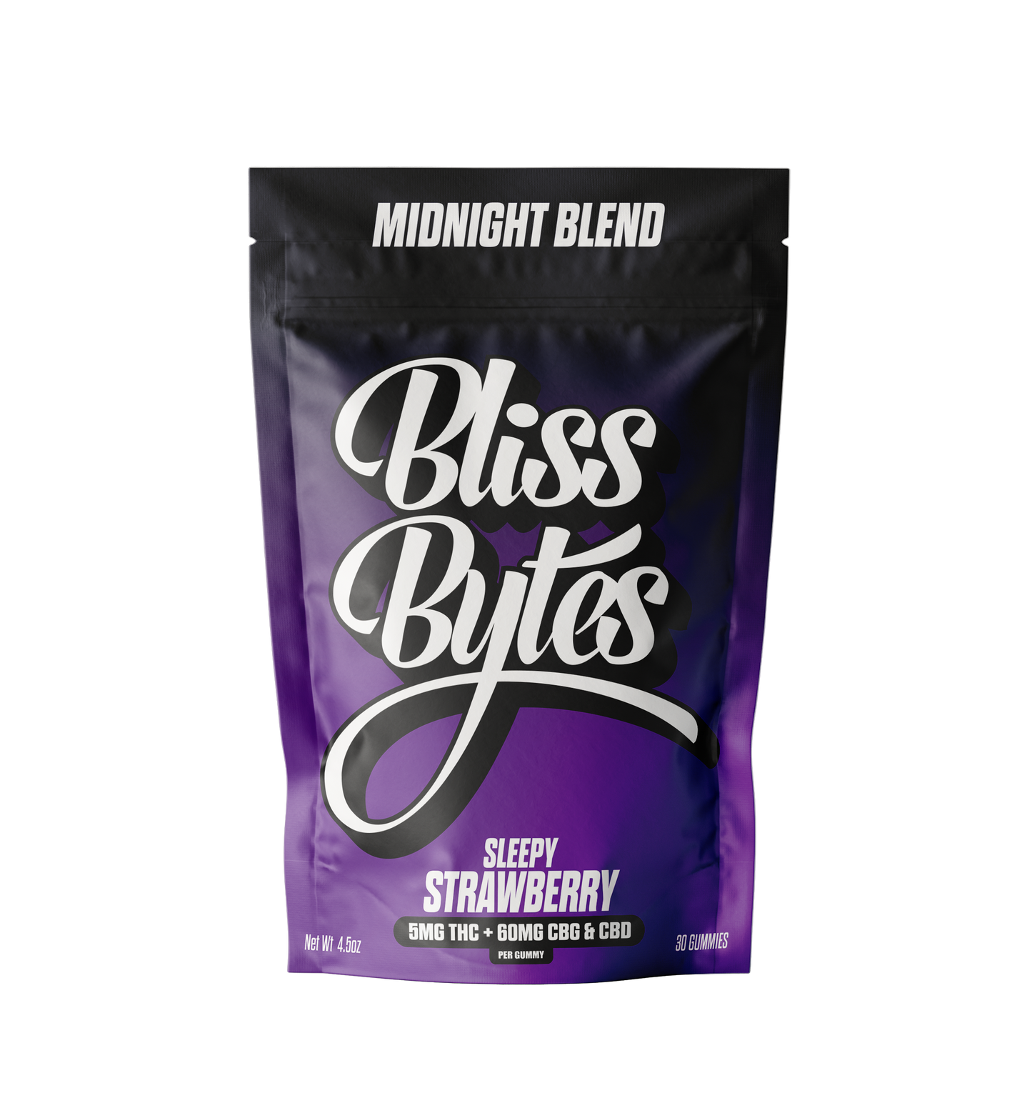 Sleepy Strawberry CBD Gummies with THC & CBG - 30 Count