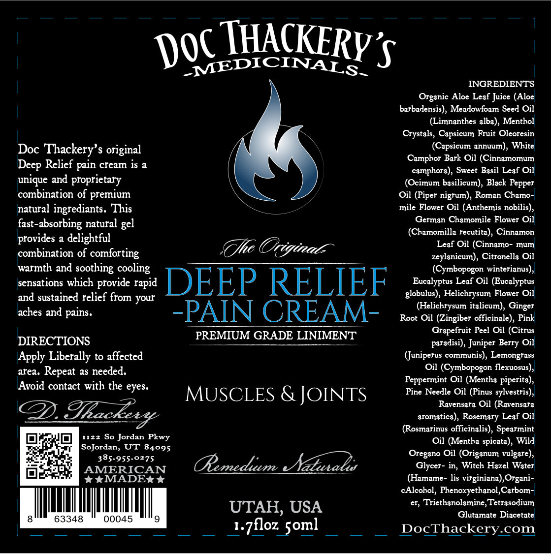 Doc Thackery's Original Deep Relief Gel Non-CBD