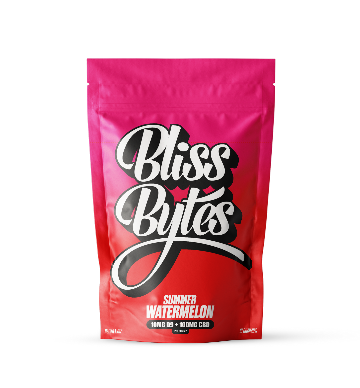 BLISS BYTES SUMMER WATERMELON D9+CBD 10MG THC 100MG CBD